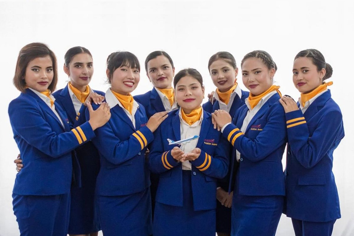 Maya Aviation Academy students in training